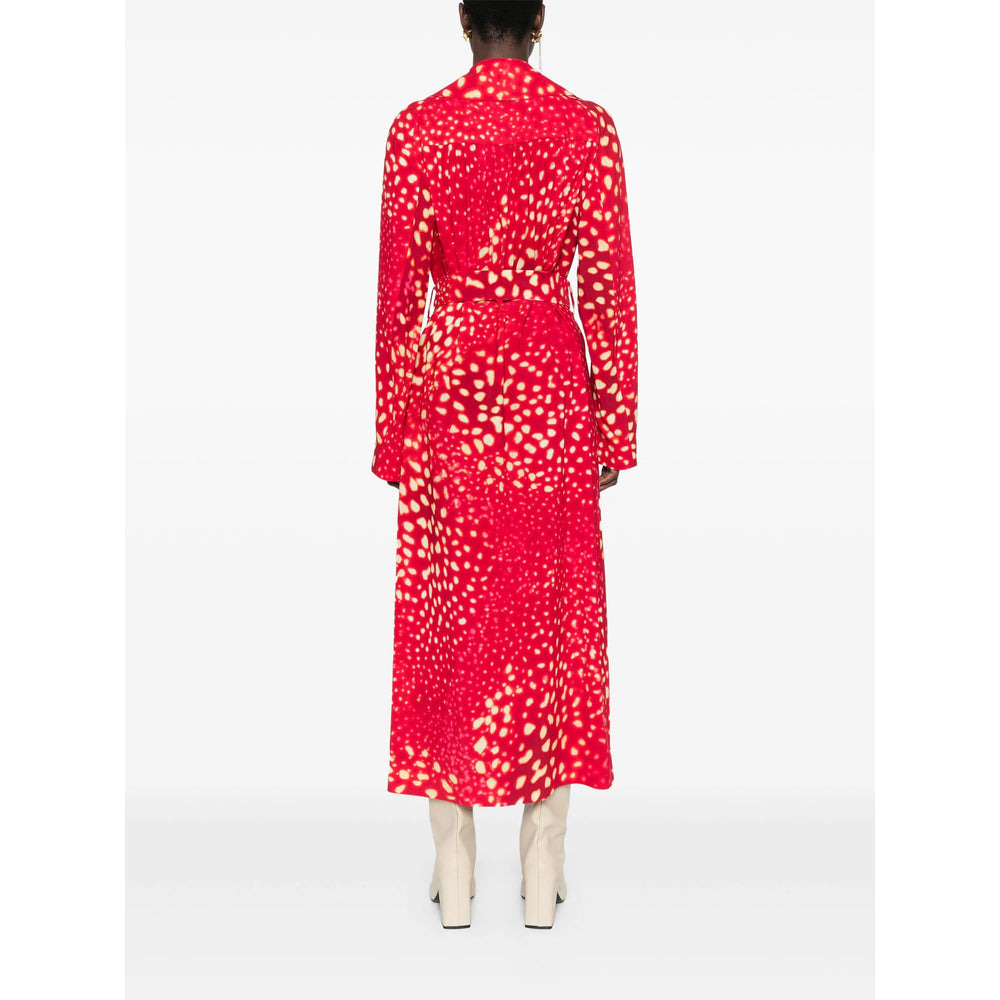 Dries Van Noten Red Coats - Double Breasted & Peacoats Women - 3