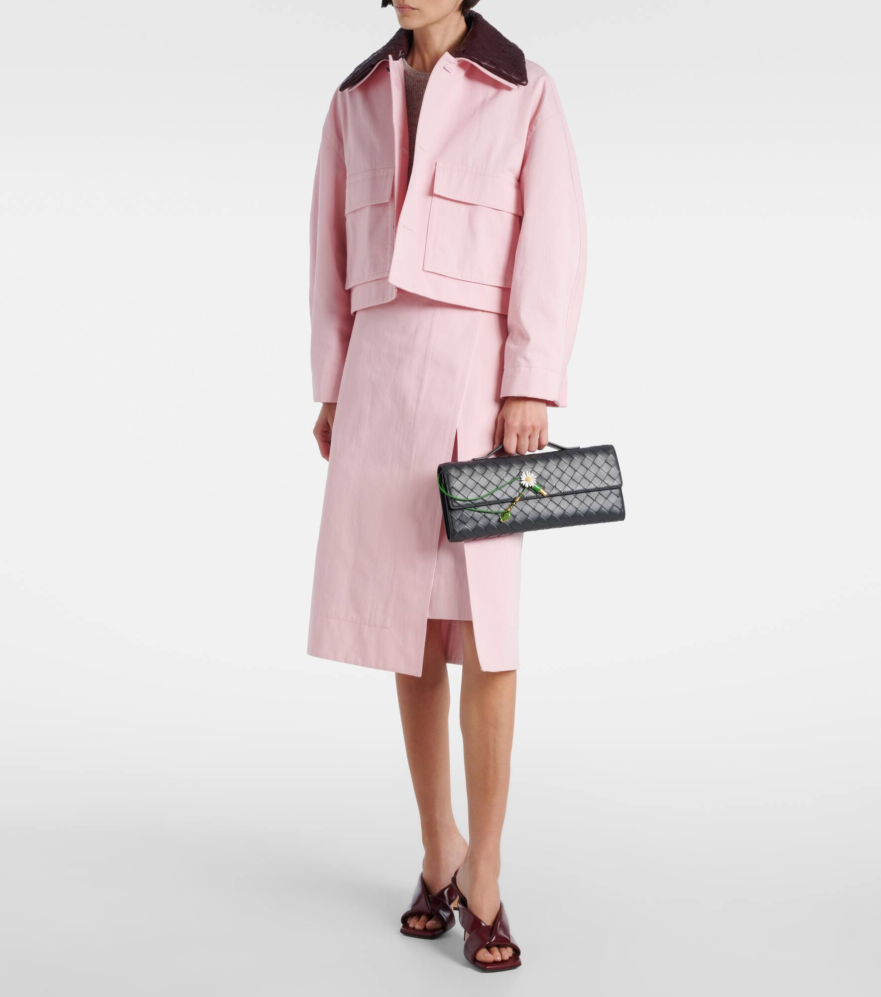 Andiamo Intrecciato leather clutch - 5