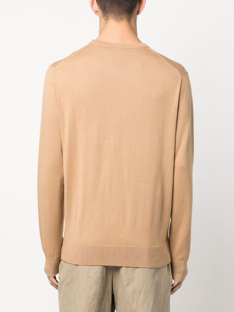 embroidered-logo cotton-cashmere blend jumper 4