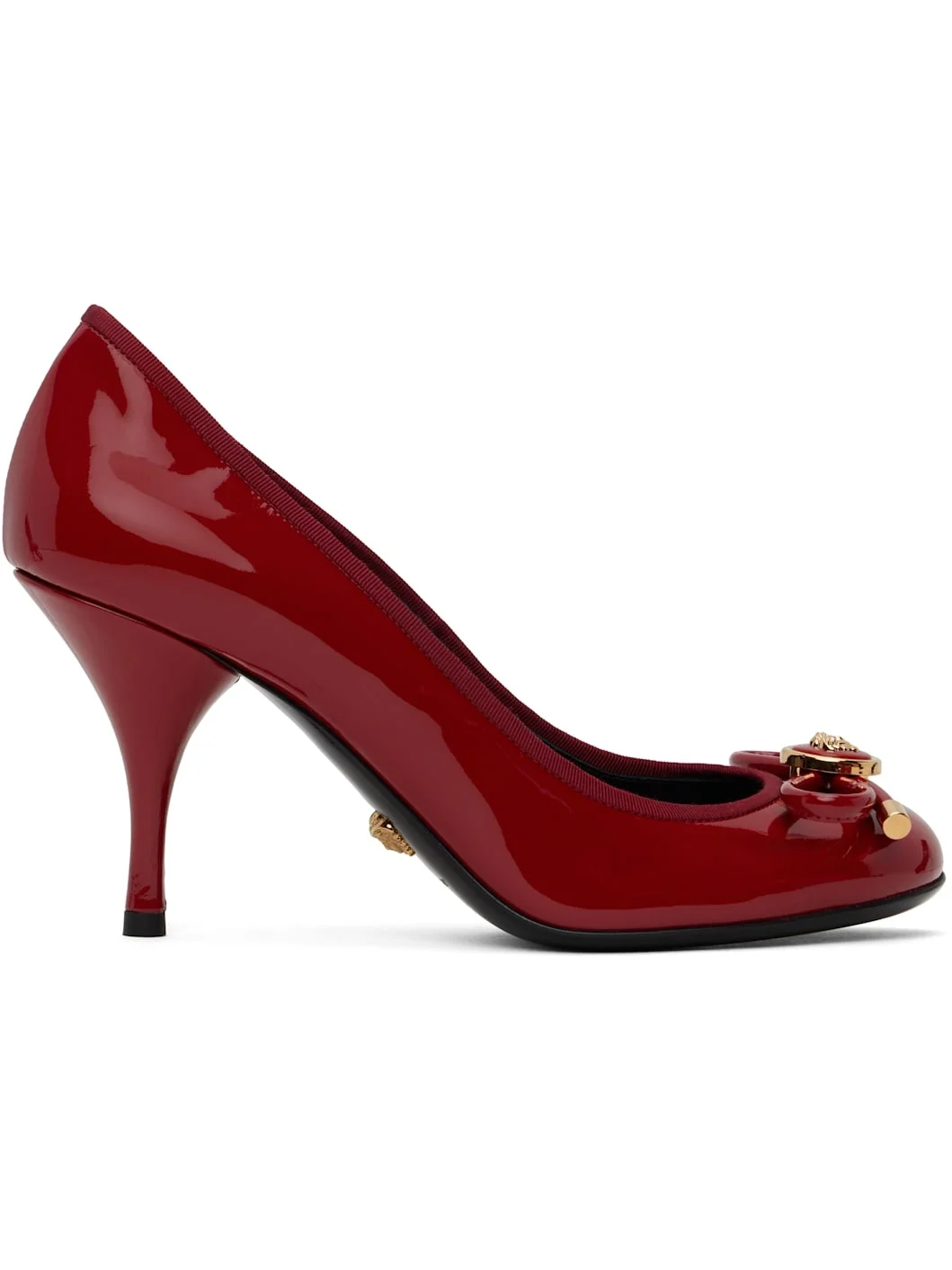 Red Opera Bow Patent 85 mm Heels - 1