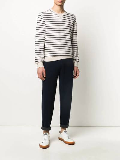 Brunello Cucinelli jersey knit track pants outlook