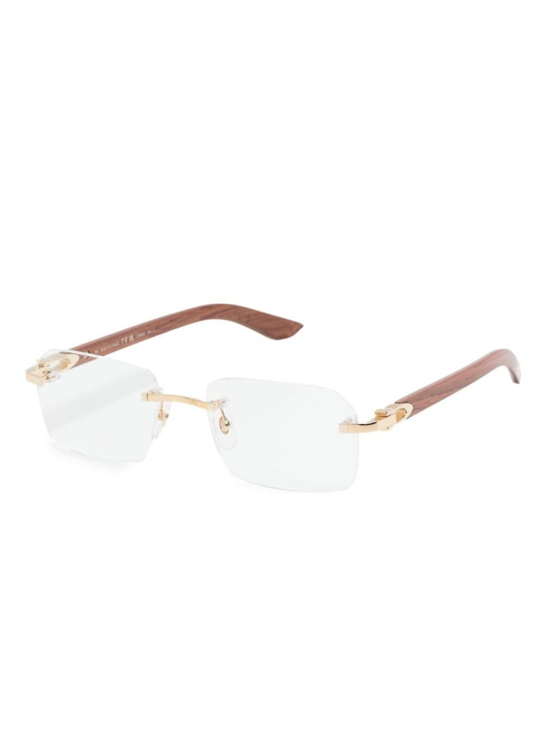 Cartier rectangle-frame glasses outlook