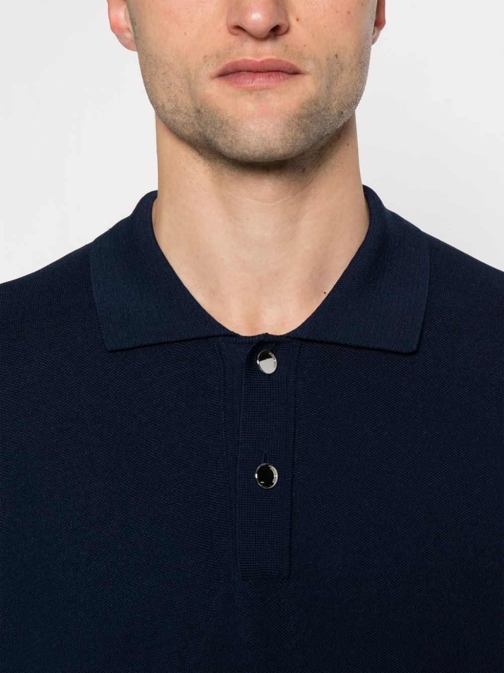 Maille honeycomb-knit polo shirt - 5