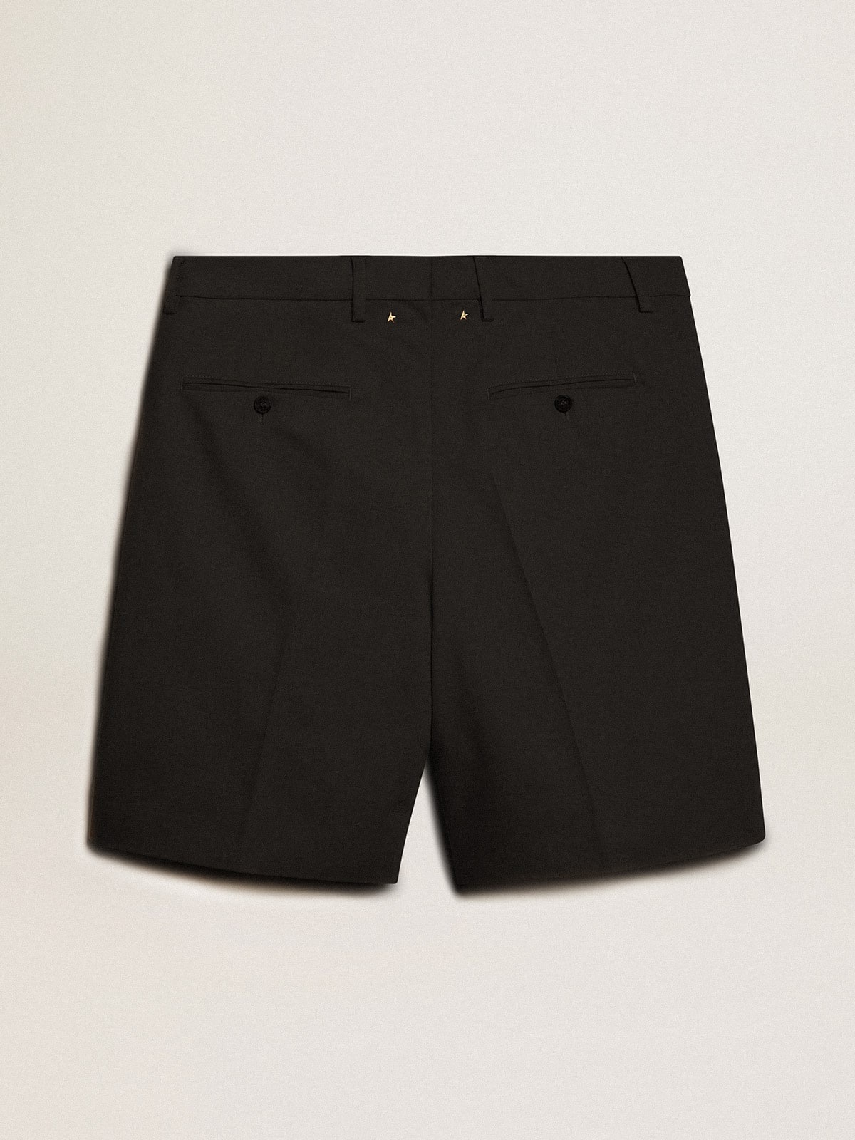 Men's Bermuda shorts in black cotton - 6