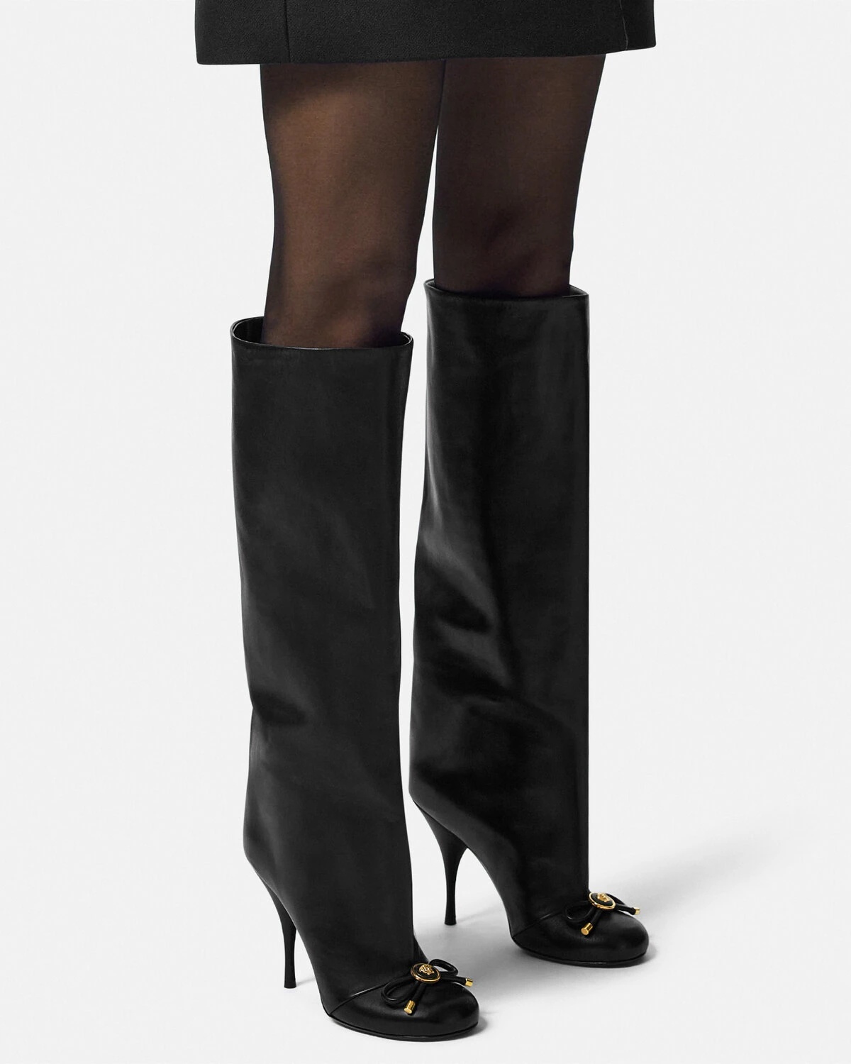 Opera Bow Knee-High Boots 105 mm - 3