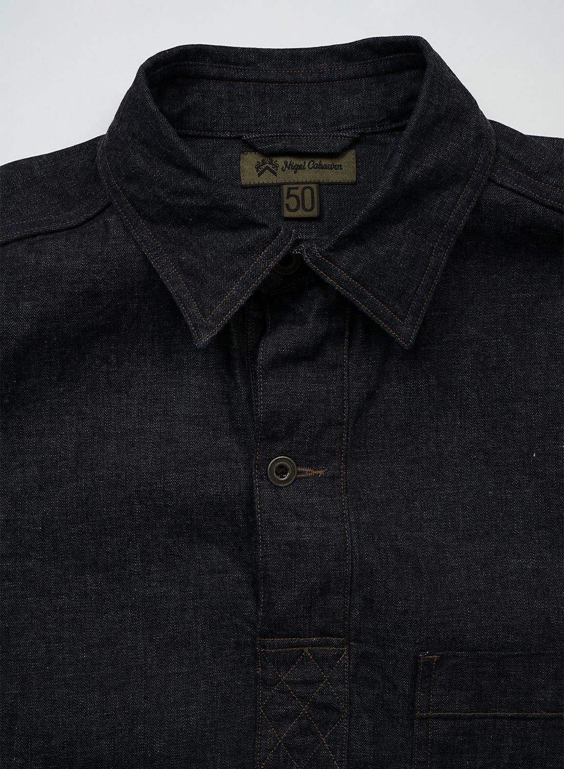 Pullover Shirt 10oz Denim in Indigo - 2