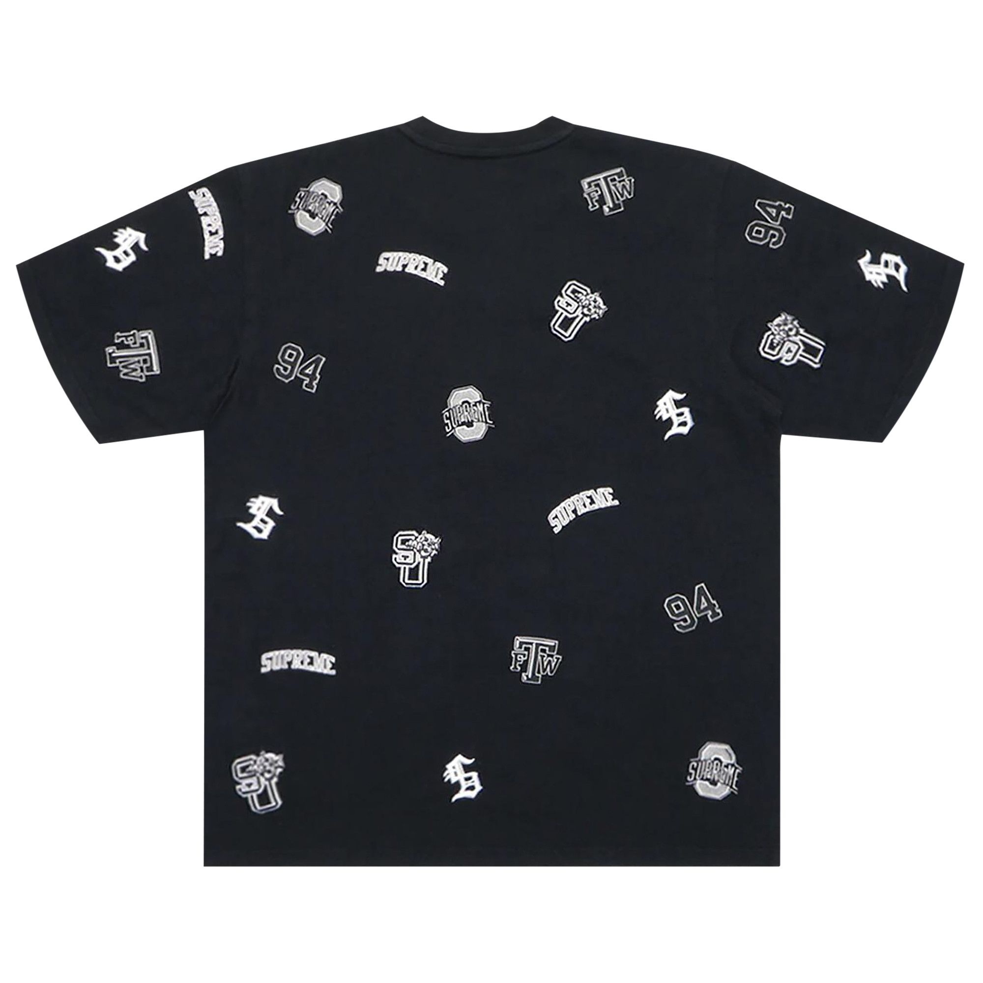 Supreme University Short-Sleeve Top 'Black' - 2