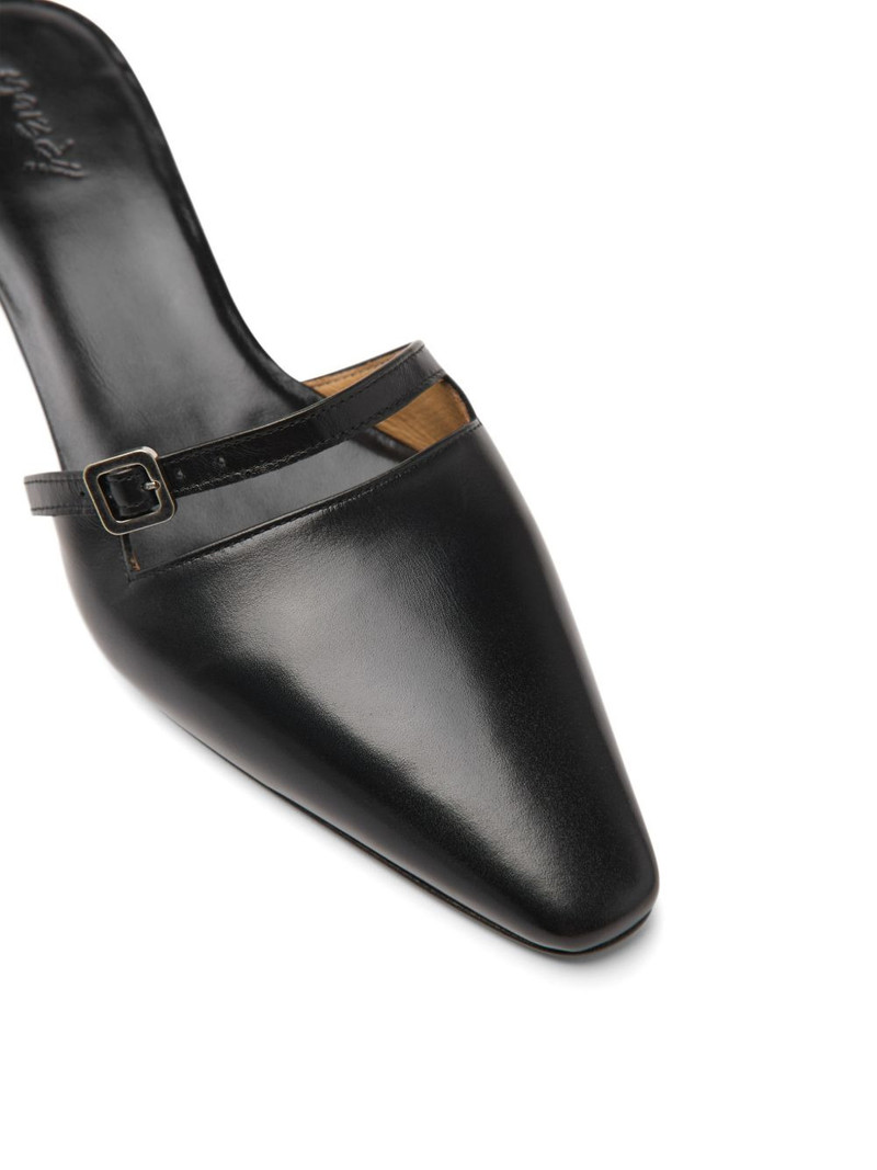 buckled-strap point-toe mules 4