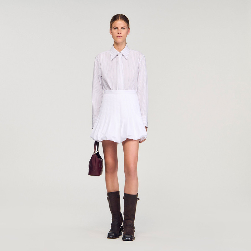 Sandro STRIPED SHIRT WITH DETACHABLE TIE outlook