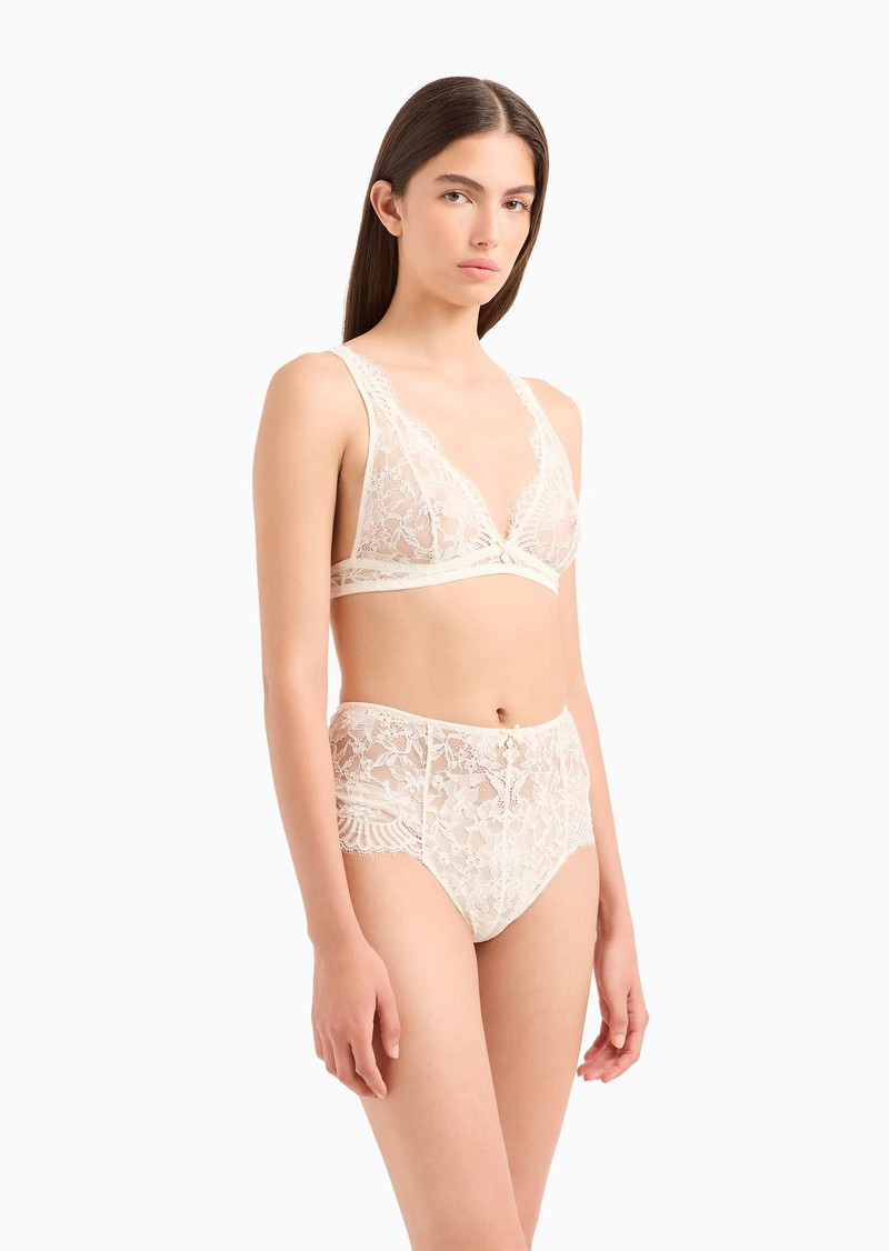 Bridal ASV recycled lace high-waisted thong 2
