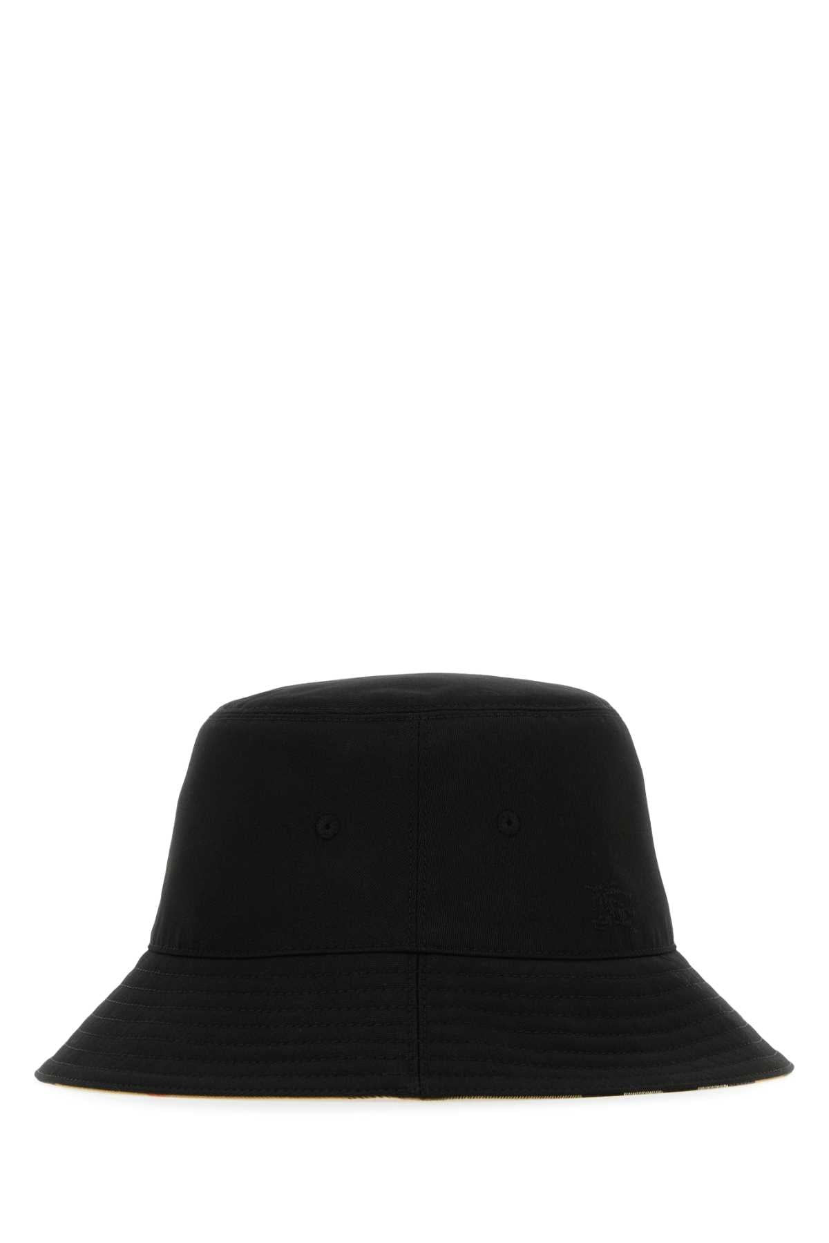 Burberry Women Black Polyester Blend Bucket Hat - 2