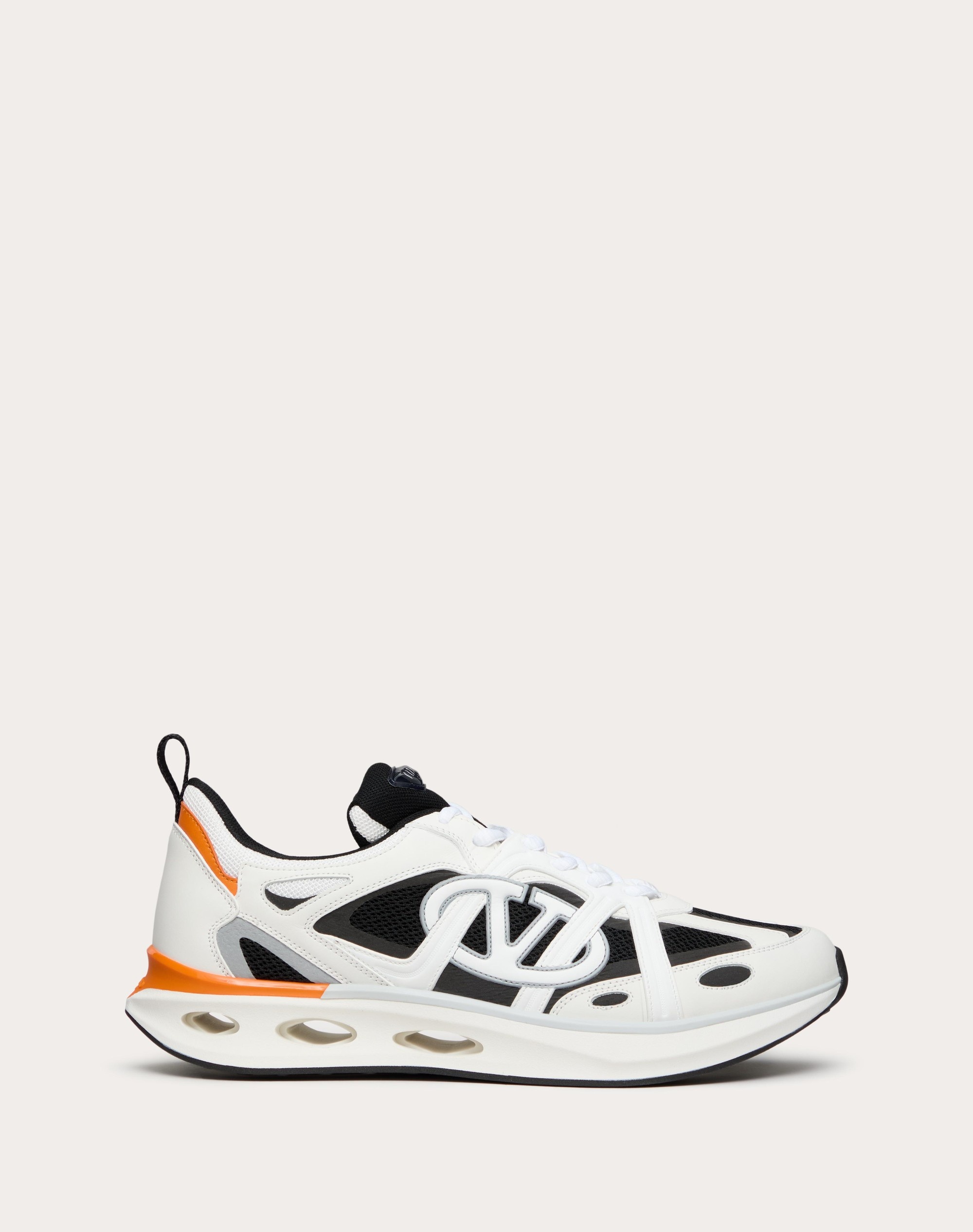 VLOGO EASYJOG LOW-TOP SNEAKER IN CALFSKIN AND FABRIC - 1