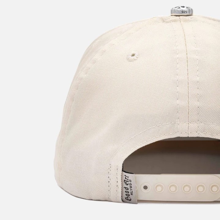 HCS-ALL-CRM GOOD ART HLYWD All Cream High Crown Snapback Cap - Cream - 4