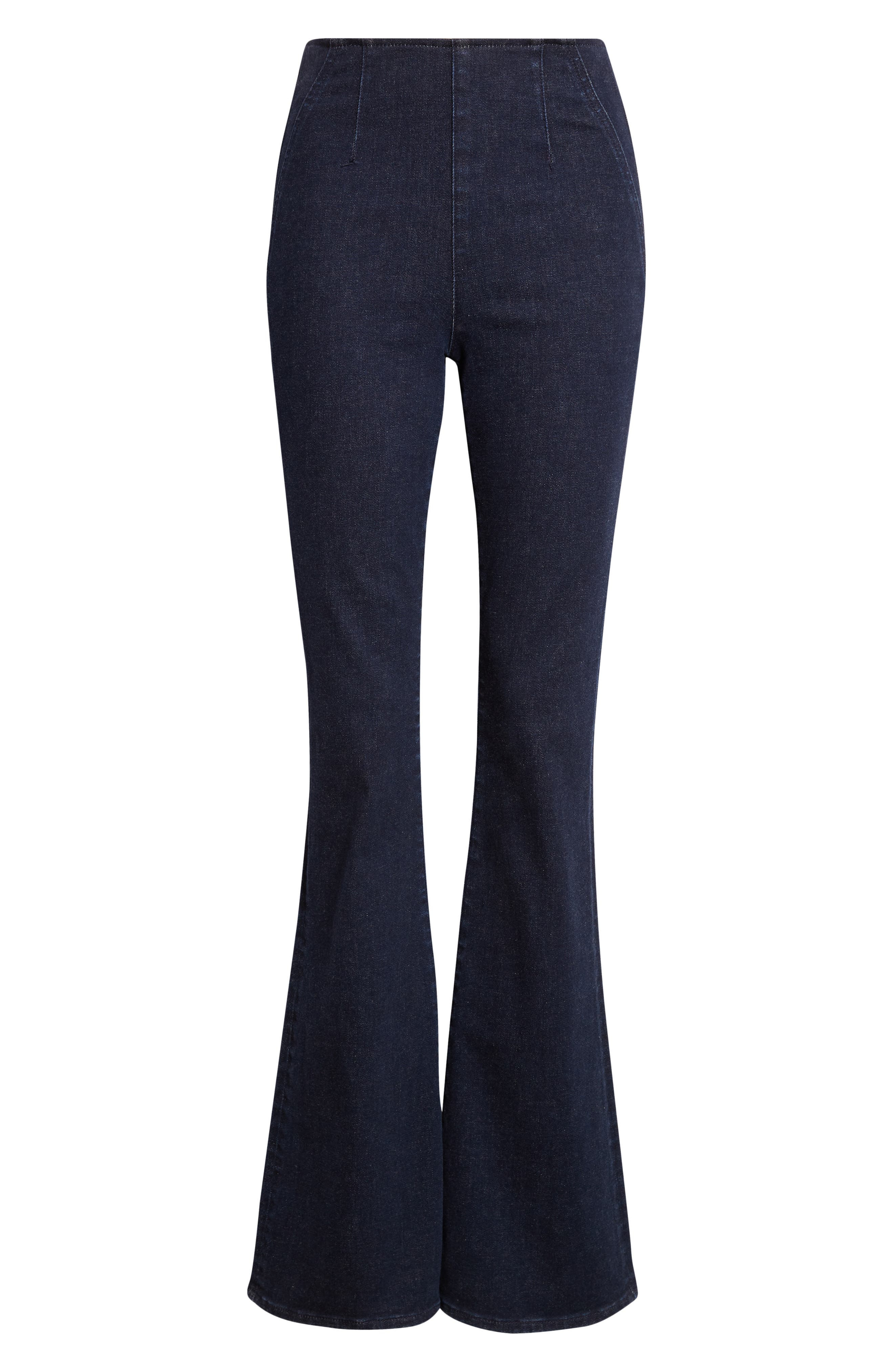 Veronica Beard Beverly Off-Duty High Waist Flare Jeans in Oxford at Nordstrom - 6