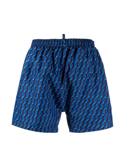 DSQUARED2 logo-print swimming trunks outlook