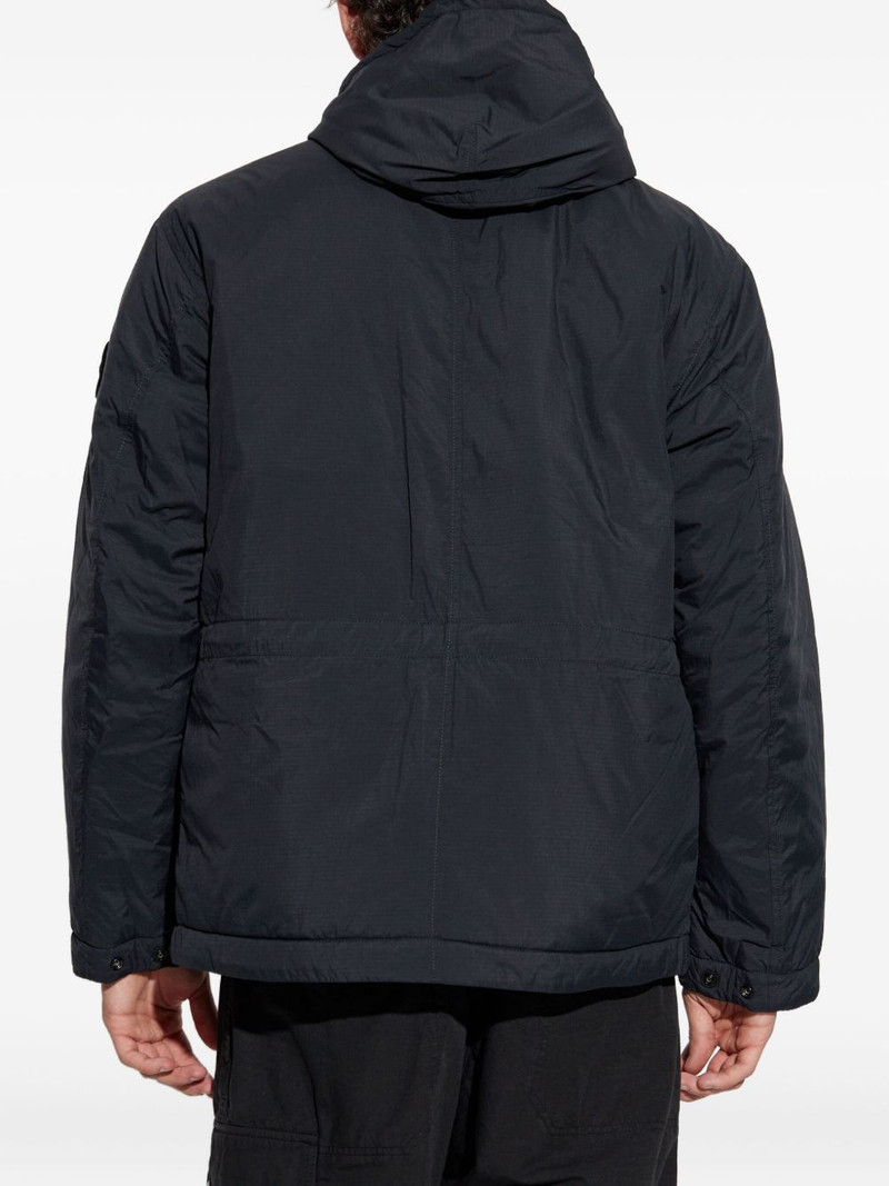 hooded patch-pocket jacket 4