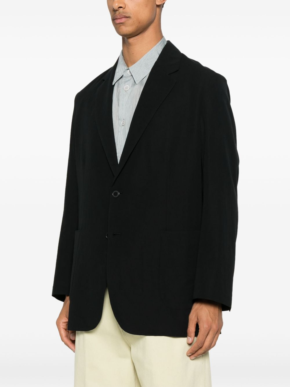 cotton-wool blazer - 3