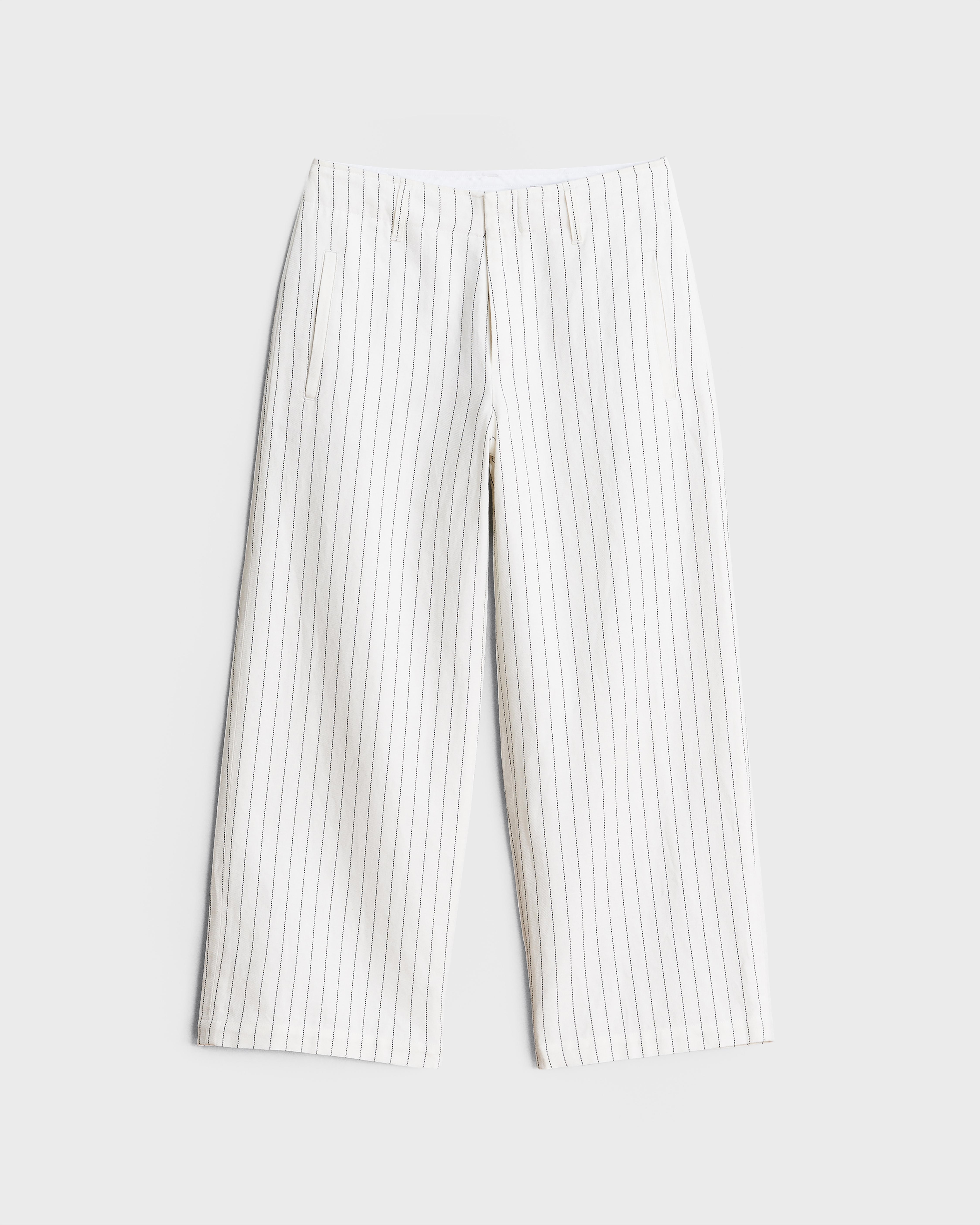 Dylan Cropped Linen Stripe Pant
Classic Fit Pant - 1