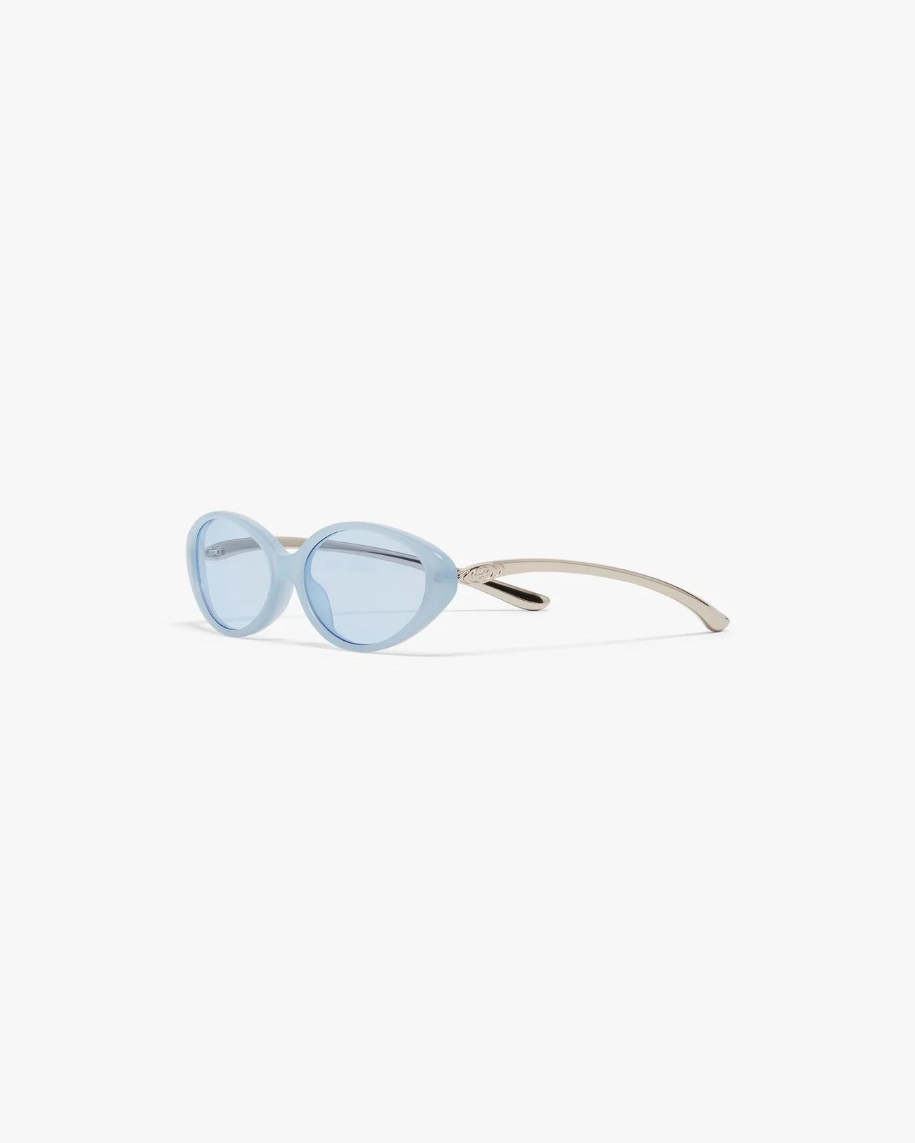 Blue Oval Curve Sunglasses | Casablanca Paris - 1