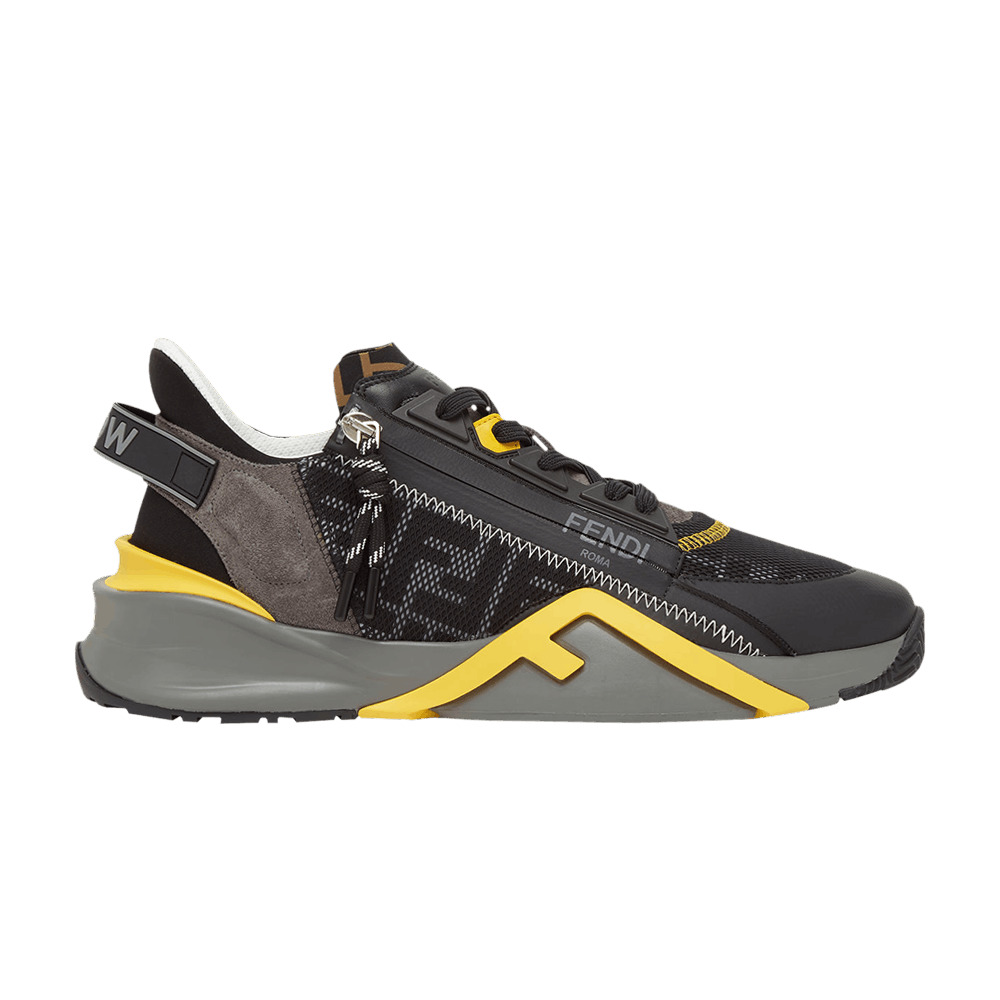 Fendi Flow Slip-On 'Black Grey Yellow' - 1