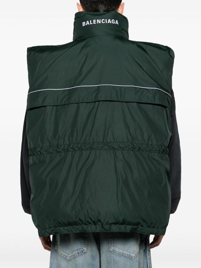 logo-print puffer vest 5