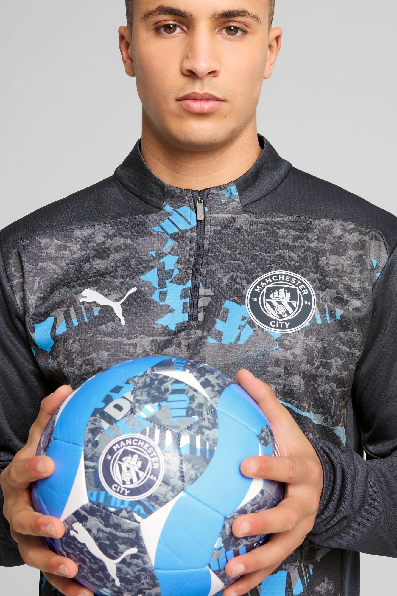 Manchester City Pre-Match Men's Quarter-Zip Top - 4