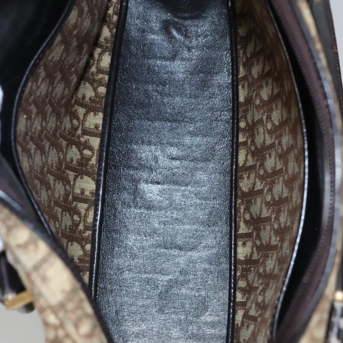 DIOR Trotter Canvas Hand Bag Brown - 11
