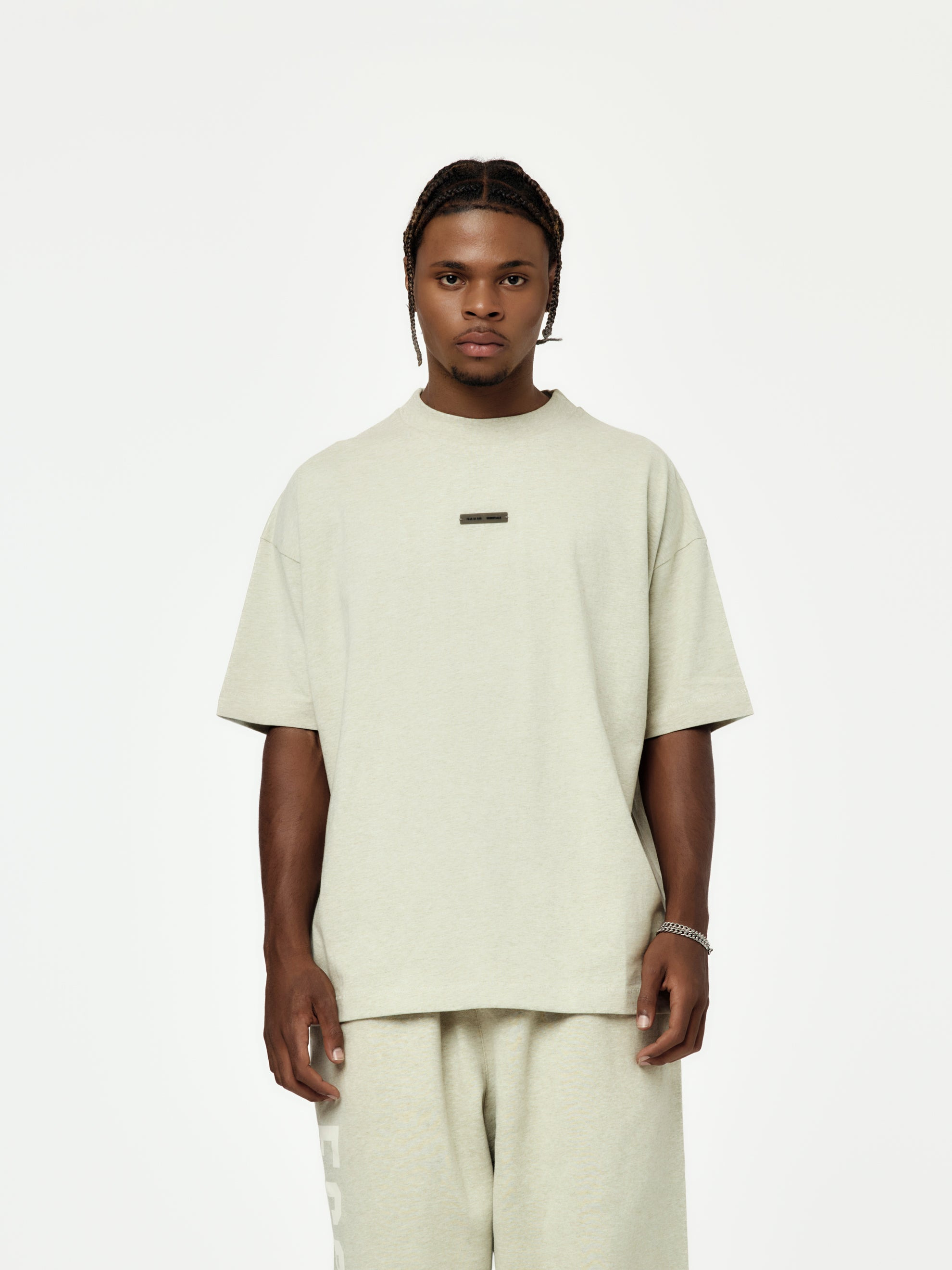 CLASSIC T-SHIRT (HEATHER STONE) - 1