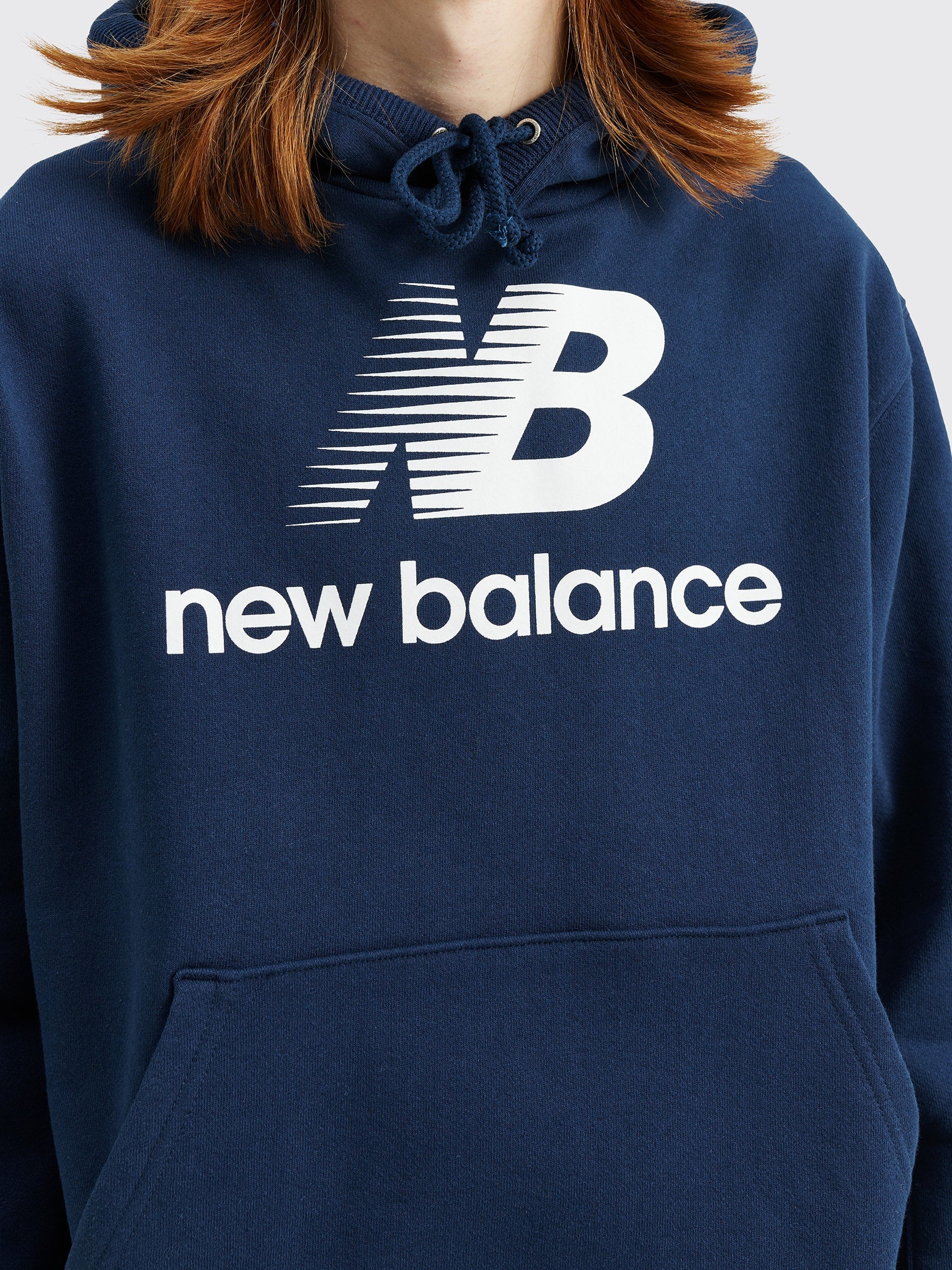 NEW BALANCE MADE IN USA LOGO HOODIE NAVY - 6