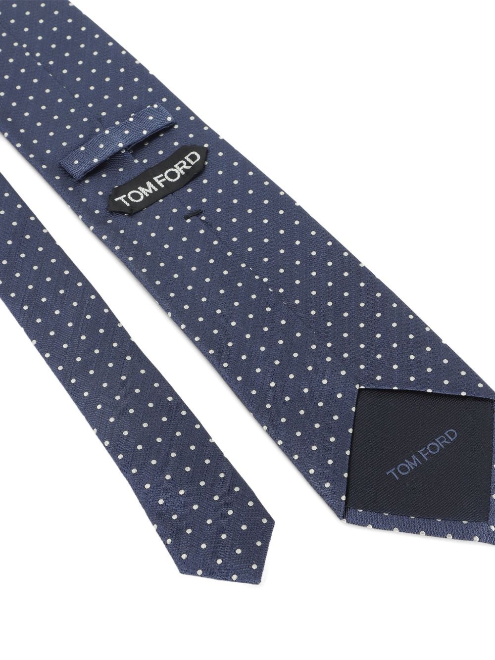 polka-dot silk tie - 2
