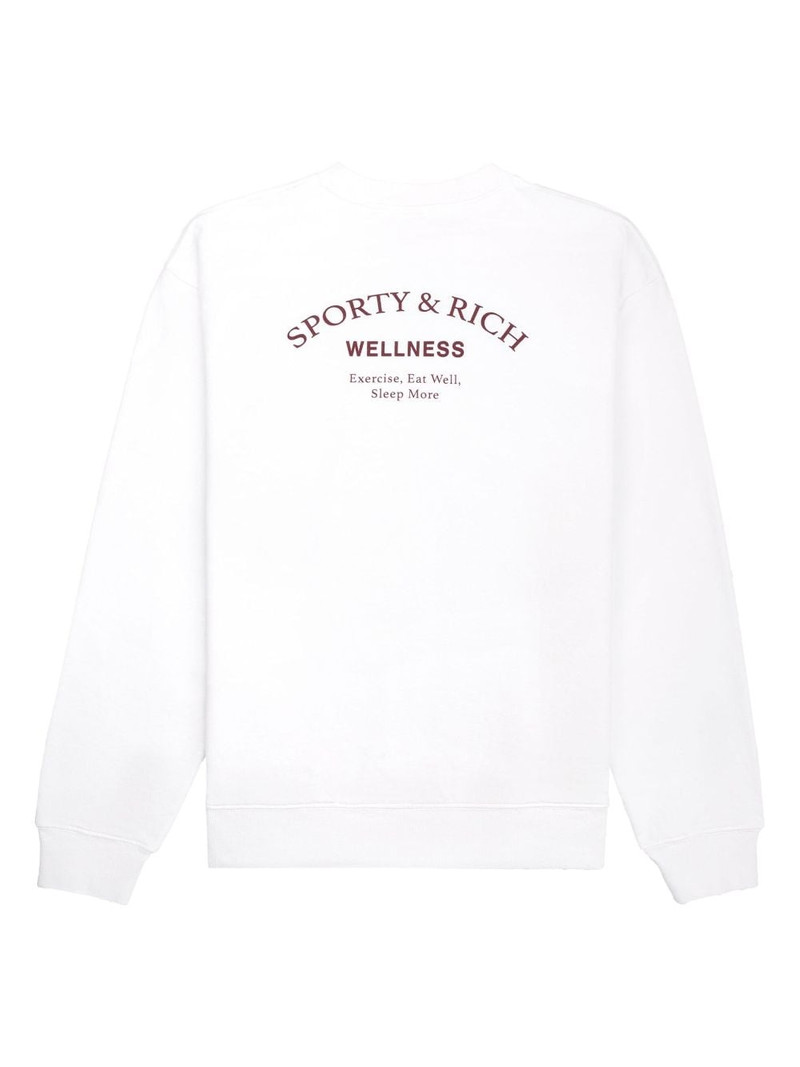 Sporty & Rich Wellness cotton sweatshirt outlook