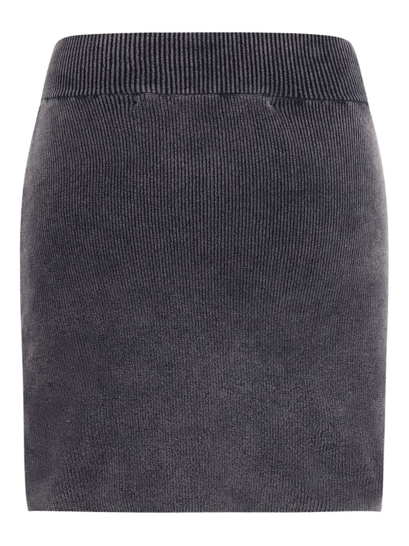 Alexander Wang ribbed logo-embossed skirt outlook