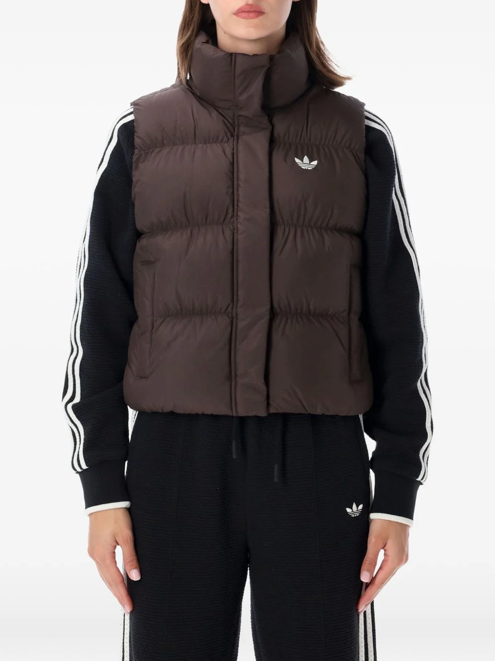quilted puffer gilet - 1