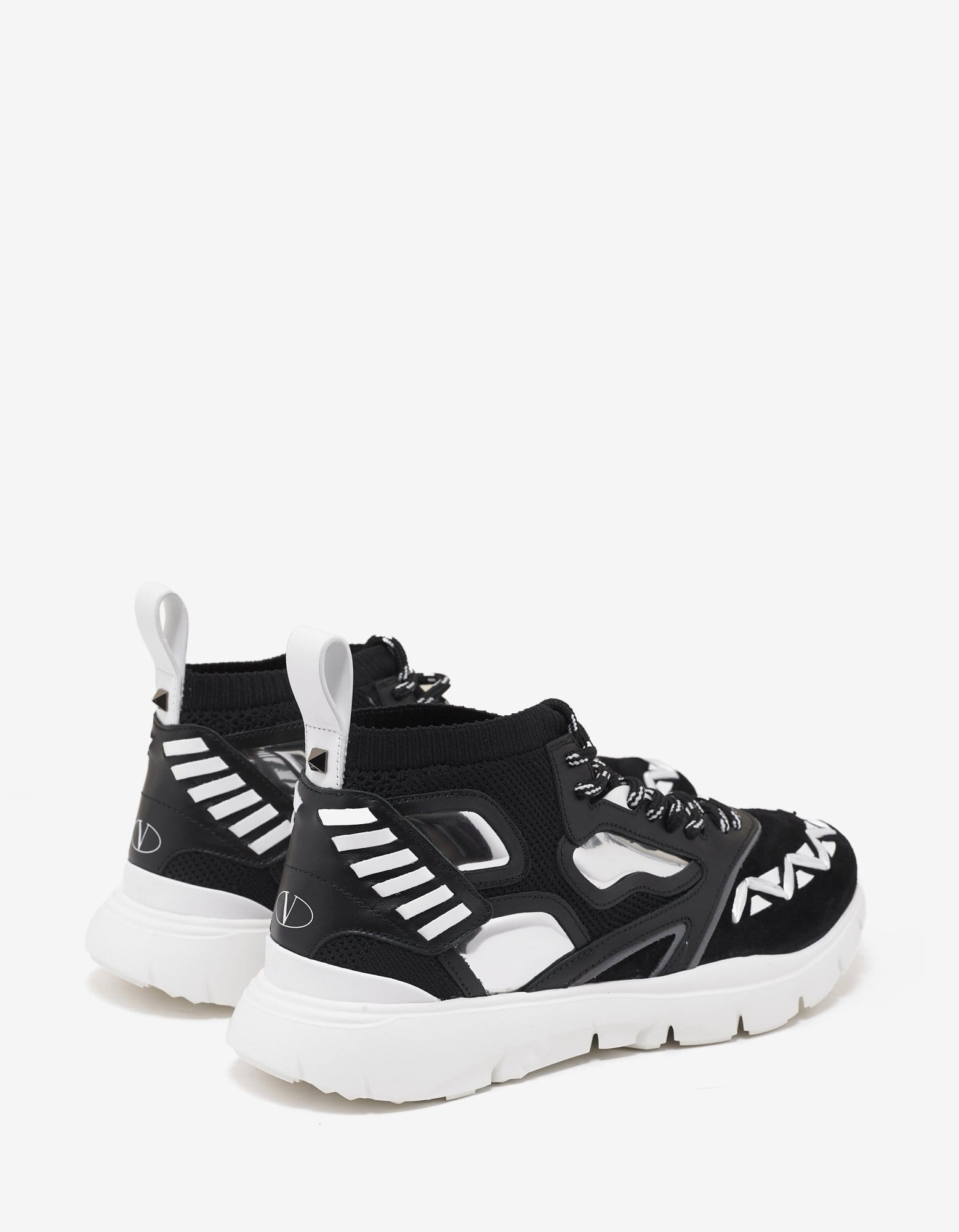 Valentino Heroes Reflex Black High Top Trainers - 7