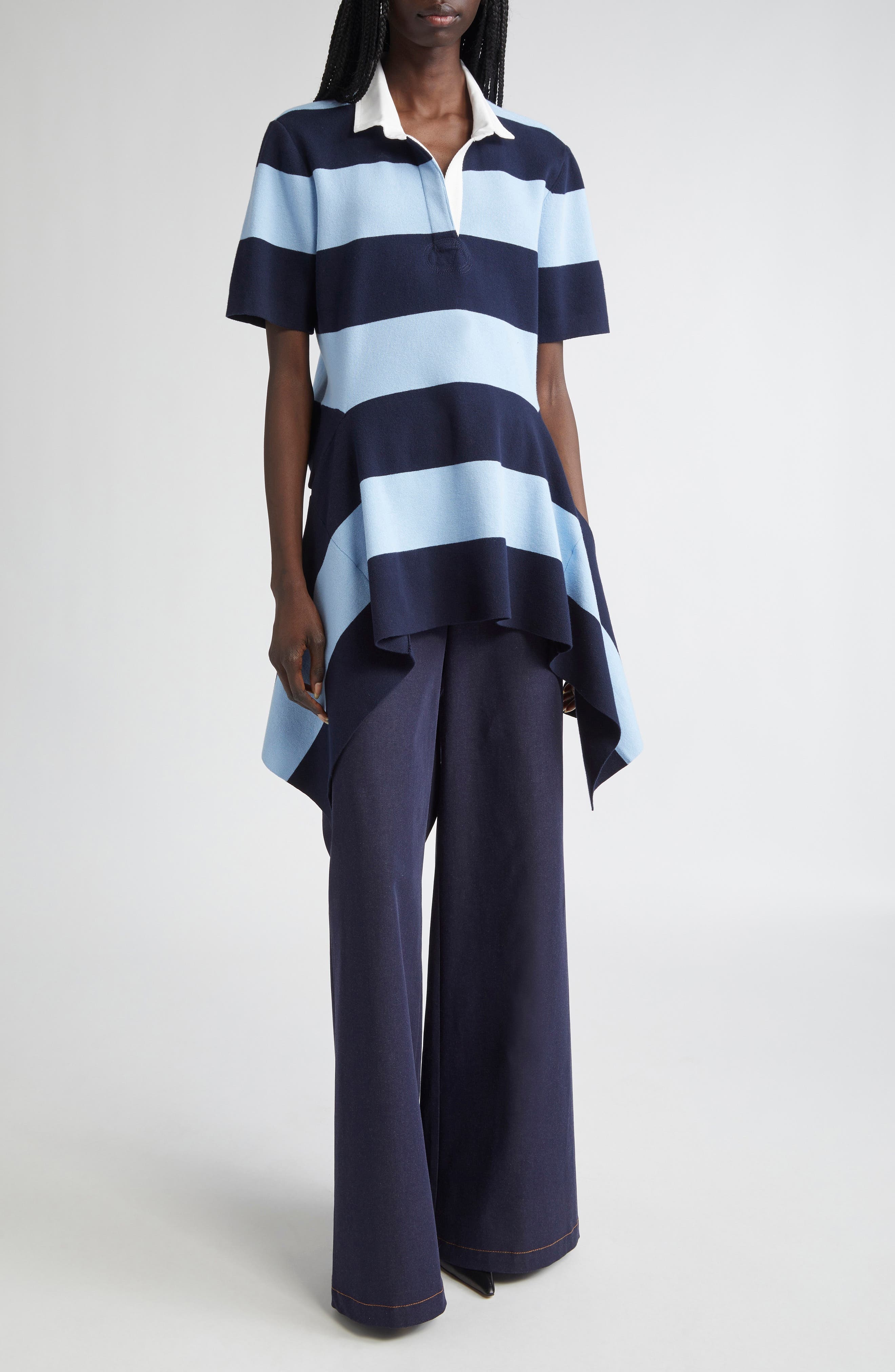 MONSE Corset Waist Wide Leg Jeans in Indigo at Nordstrom - 2