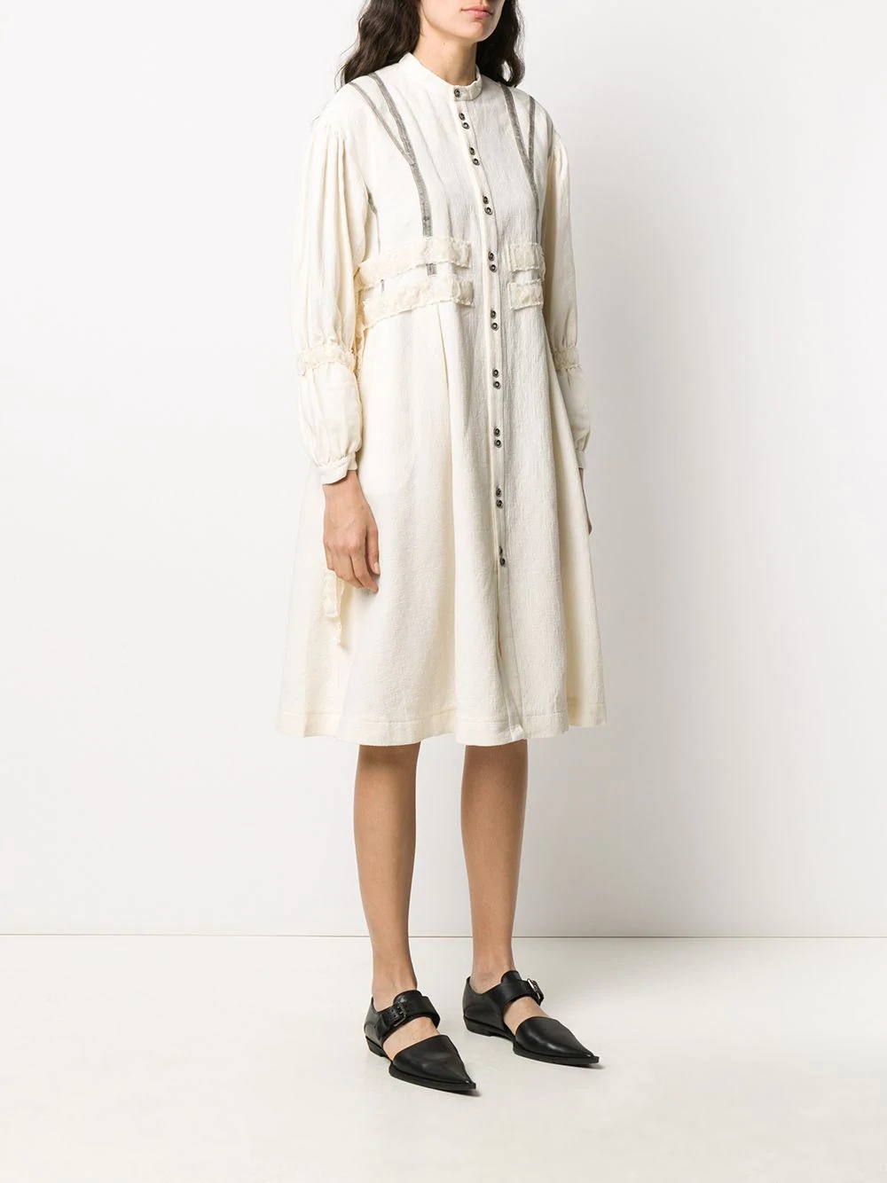 Ida lace-trimmed shirt dress - 3