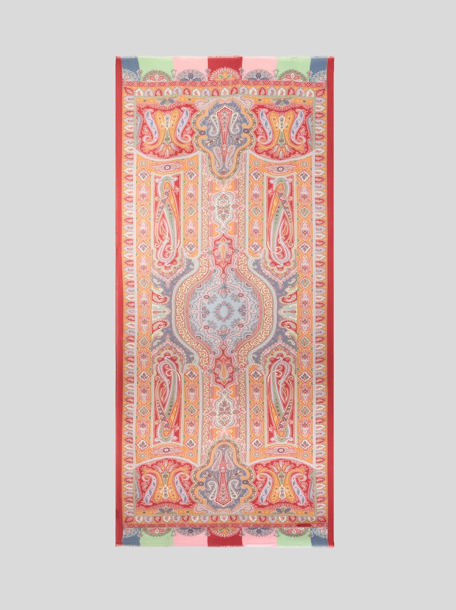 PRINTED CASHMERE AND SILK SCARF - 2