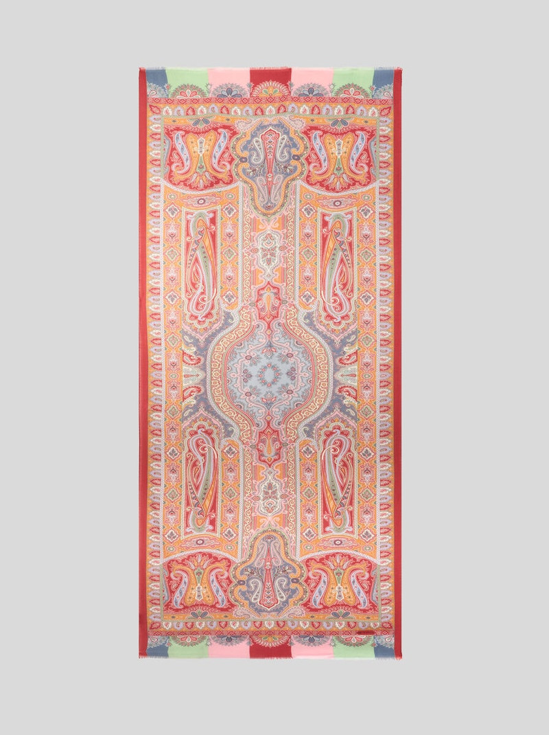 Etro PRINTED CASHMERE AND SILK SCARF outlook