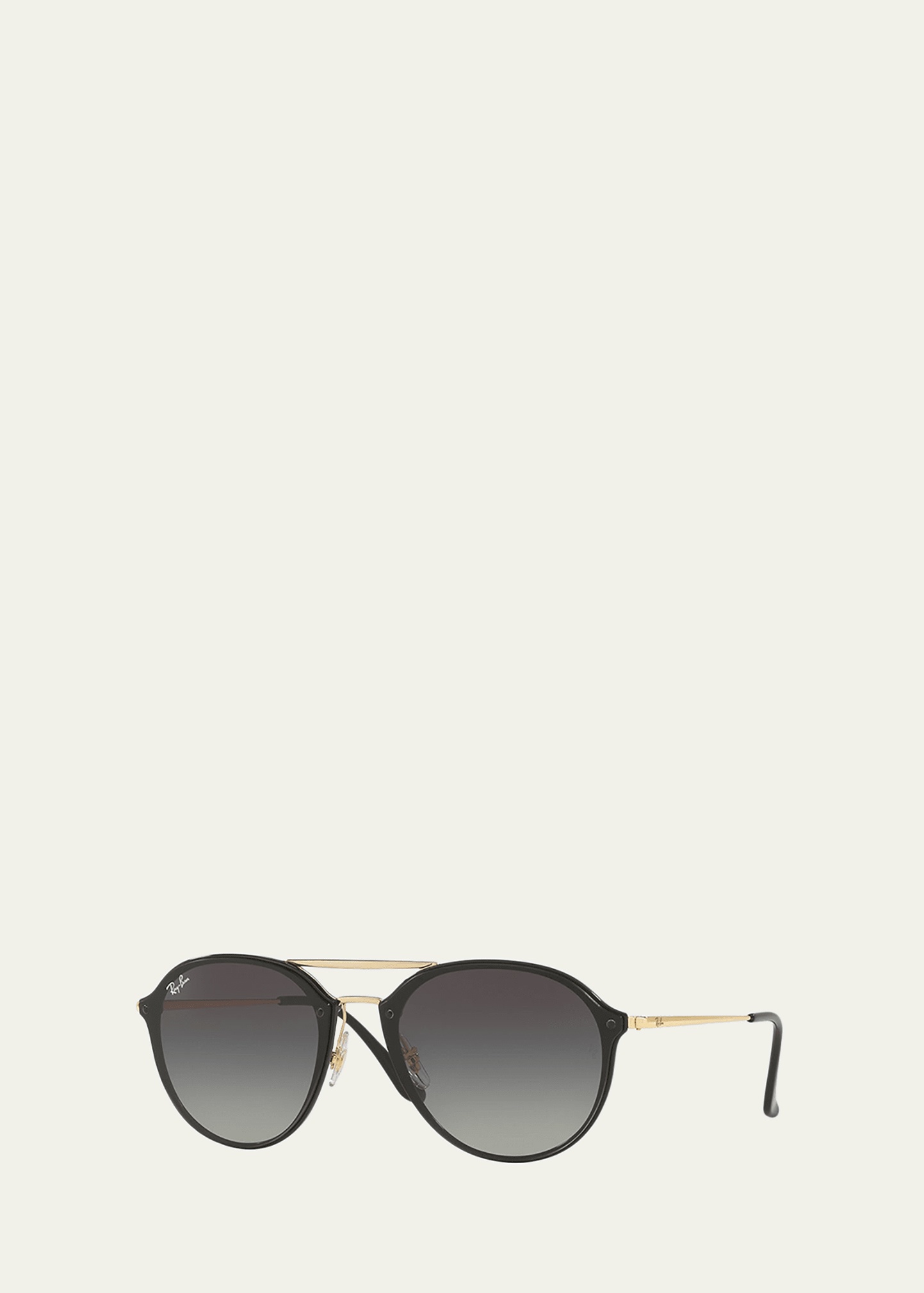 Round Gradient Mirrored Sunglasses - 1