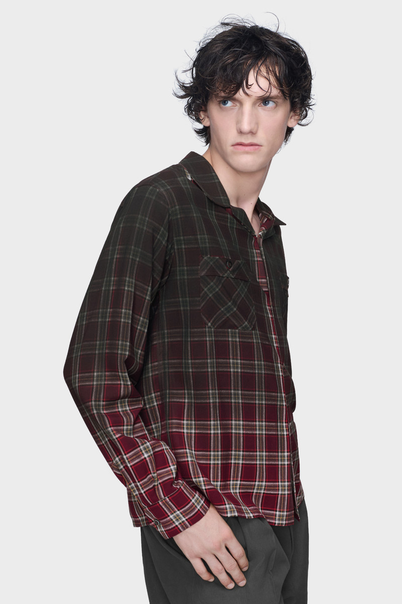 Gradient check shirt 3