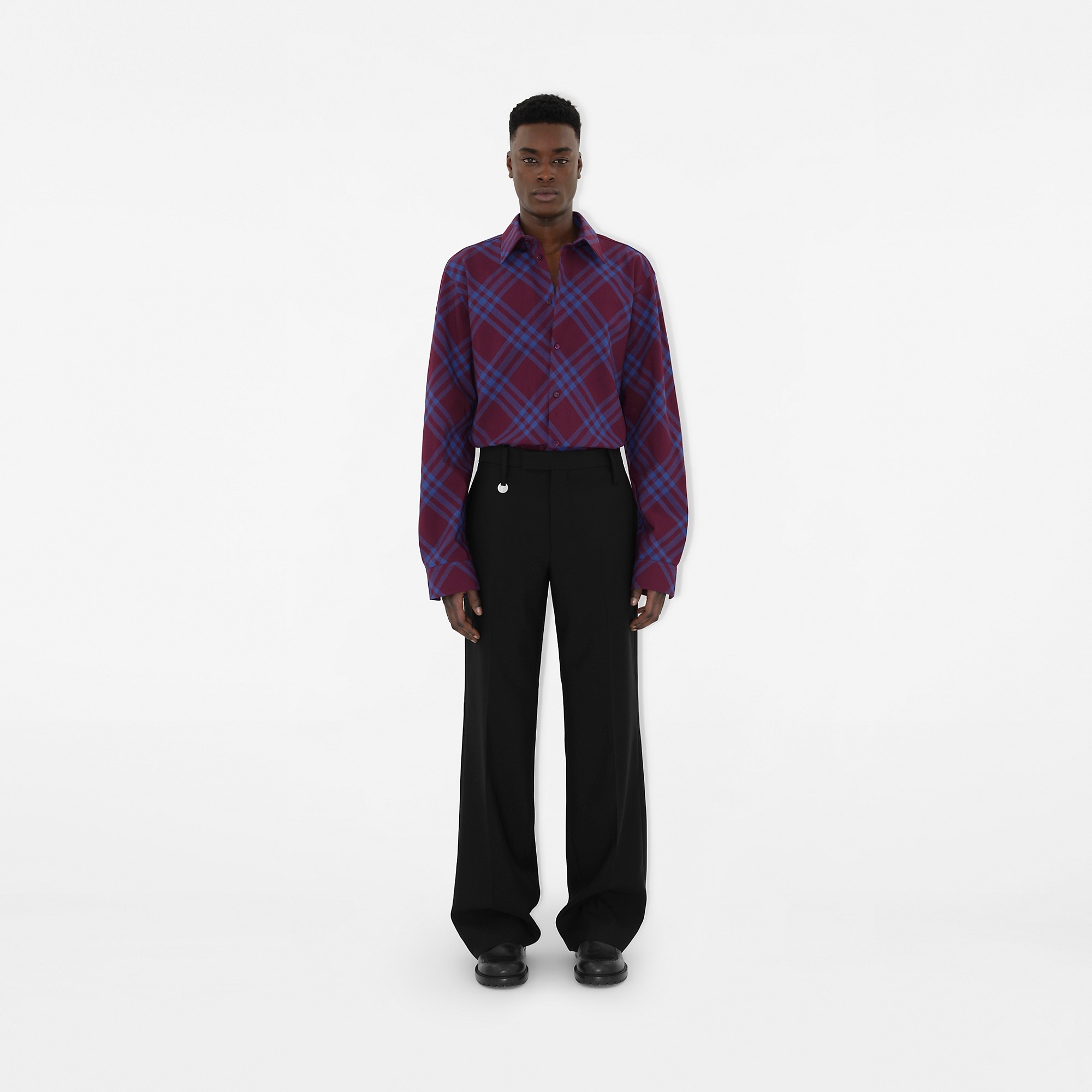Check Wool Blend Shirt - 5