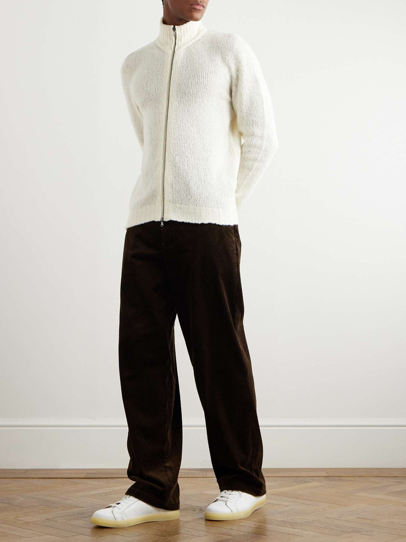 THOM SWEENEY Merino Wool-Blend Zip-Up Cardigan outlook