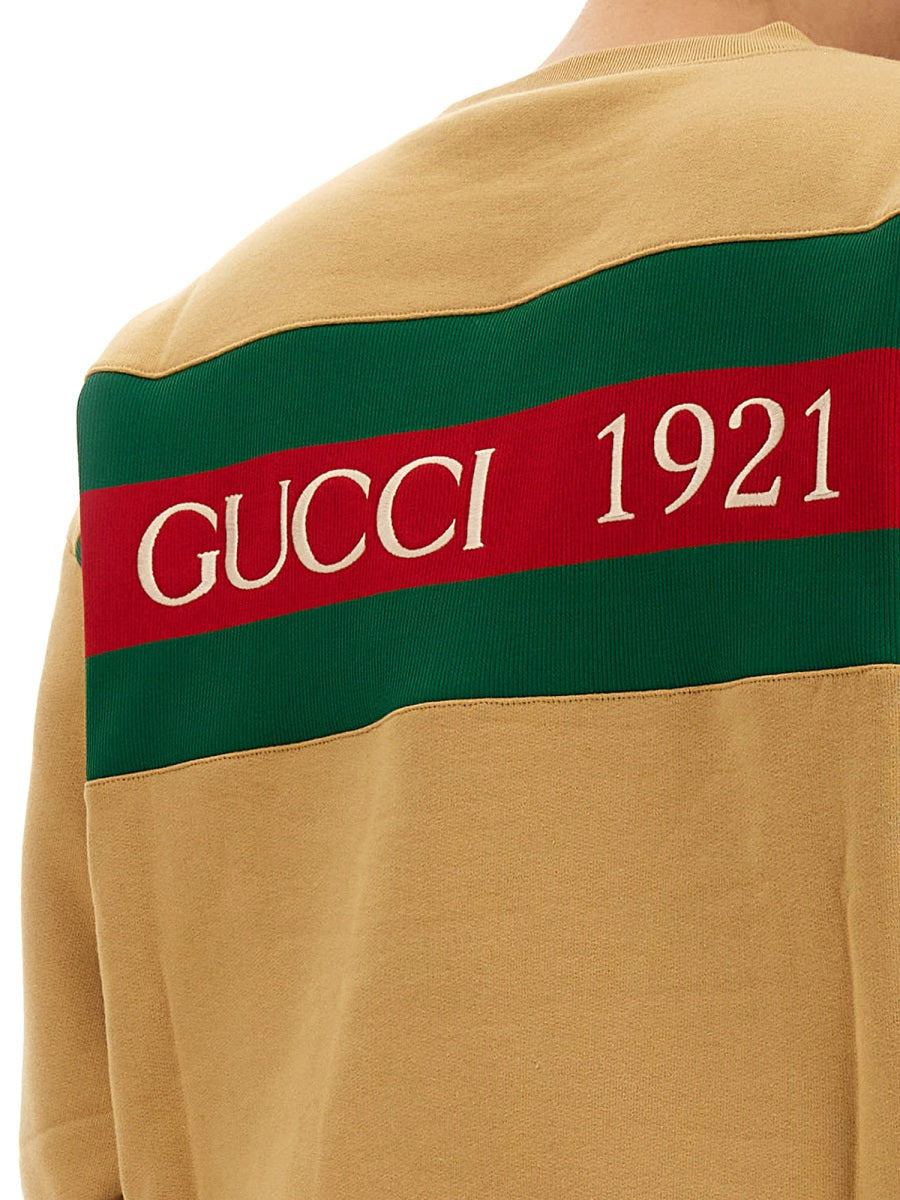 Gucci Men Sweatshirt With Web Ribbon - 3