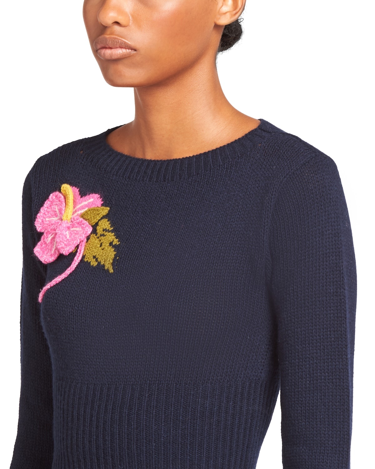 Wool and cashmere crew-neck sweater - 5