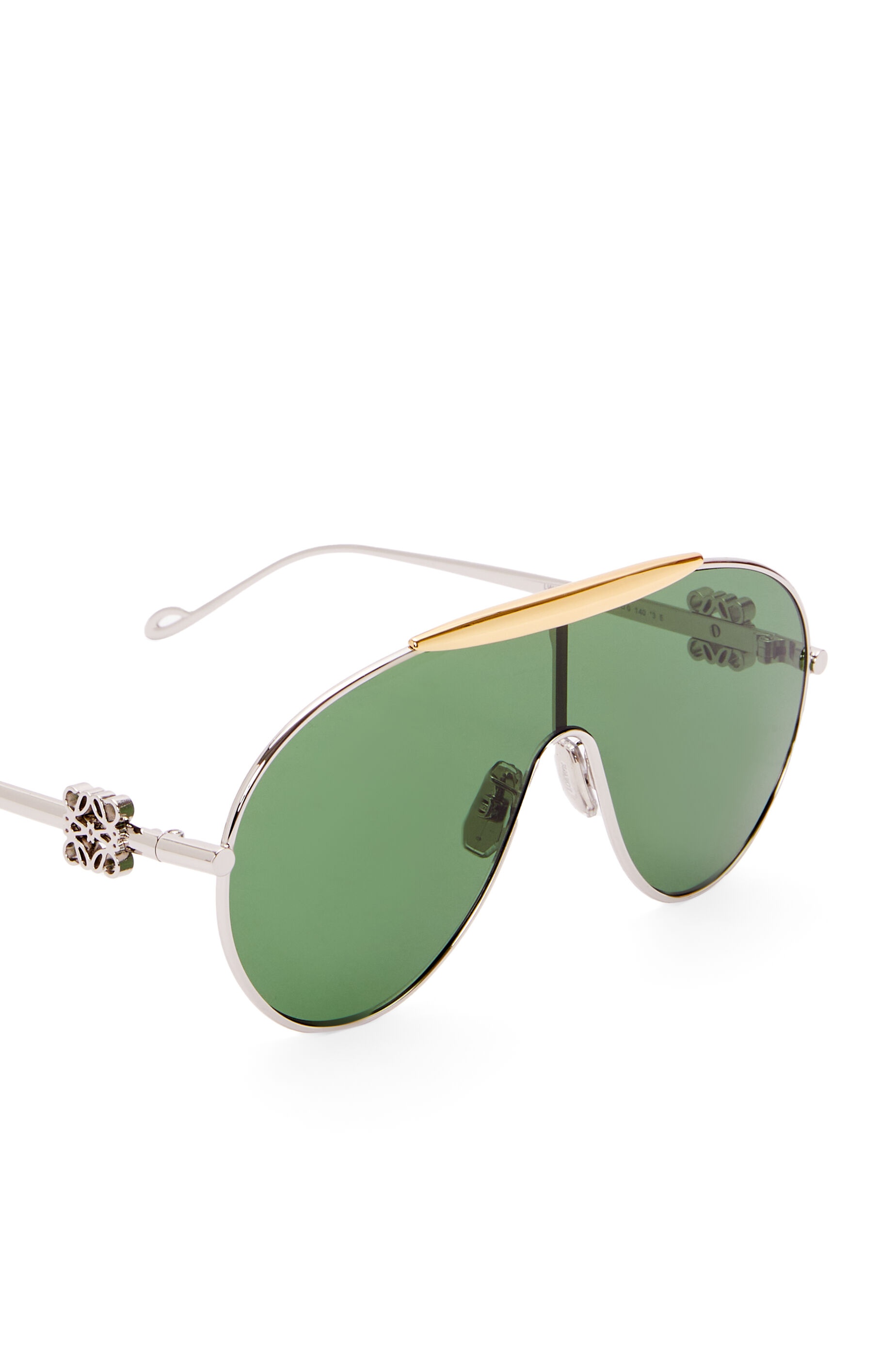 Spoiler aviator mask glasses in metal - 4