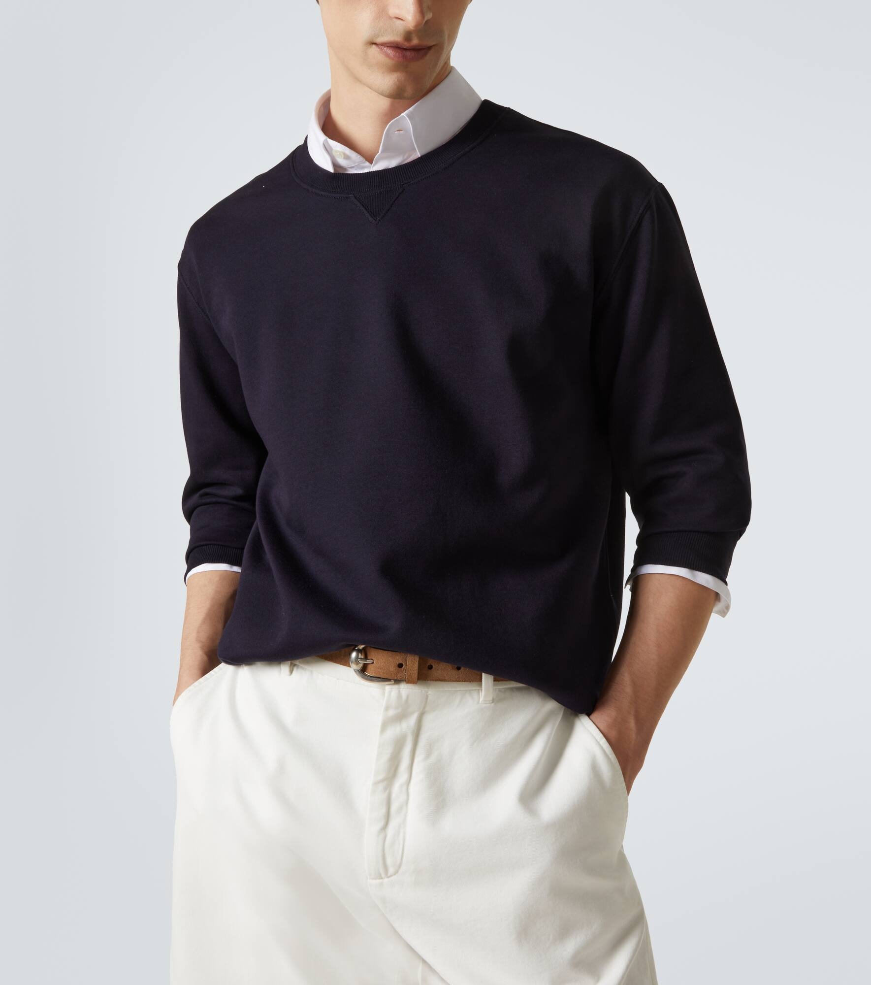 Cotton-blend sweatshirt - 5