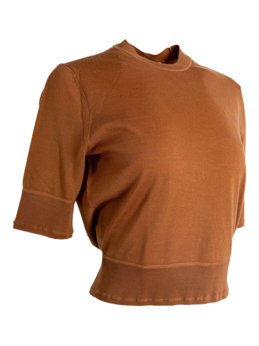 short-sleeve wool top - 3