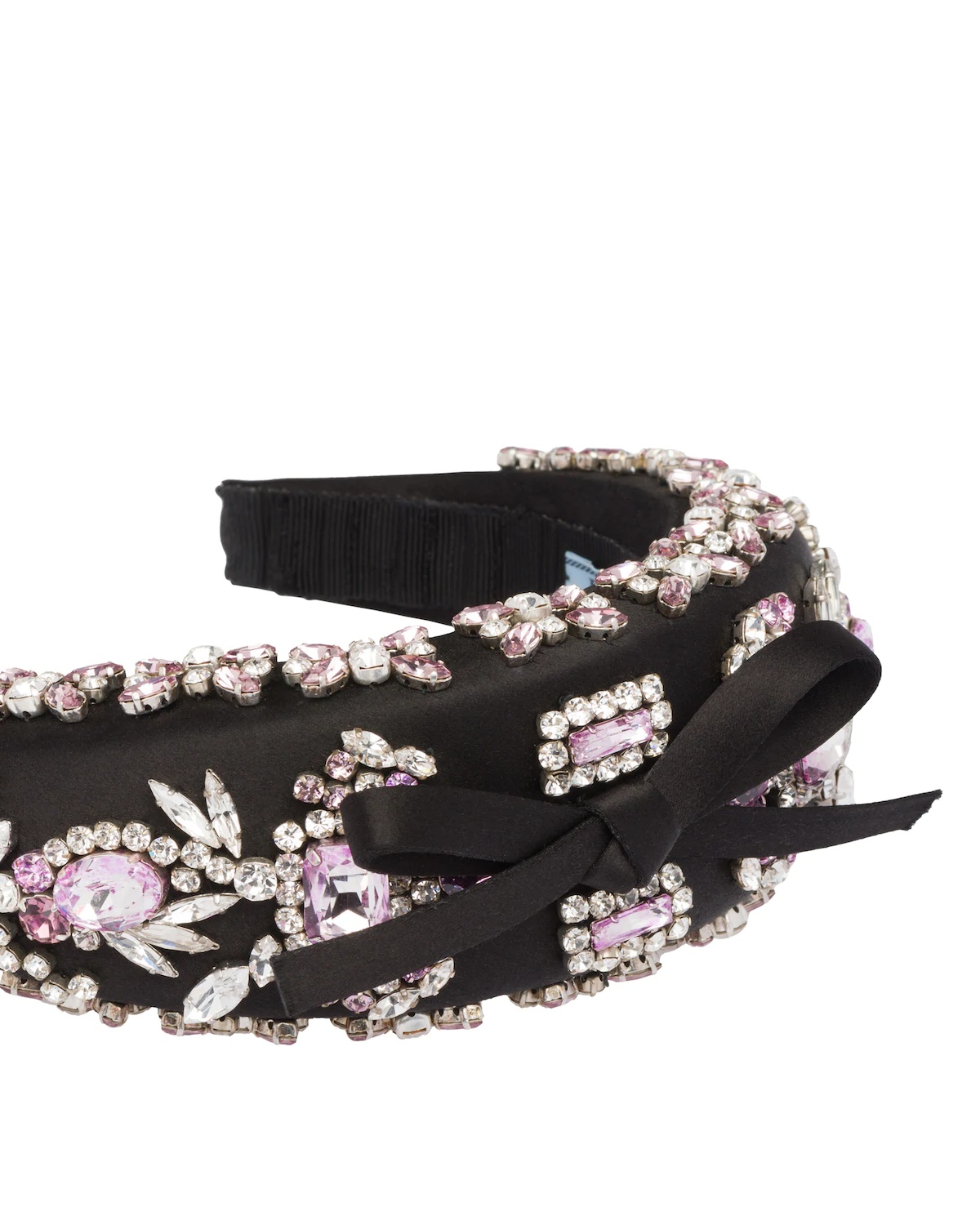 Embellished satin headband - 3