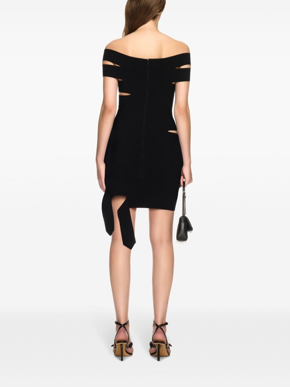 cut out-detail mini dress - 4