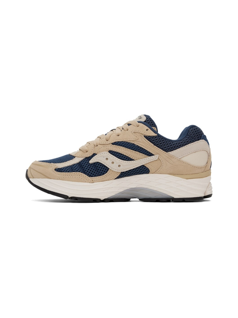 Beige & Navy ProGrid Omni 9 Sneakers 3